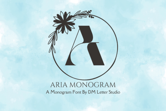 Aria Monogram Font for Polished Brand Identity
