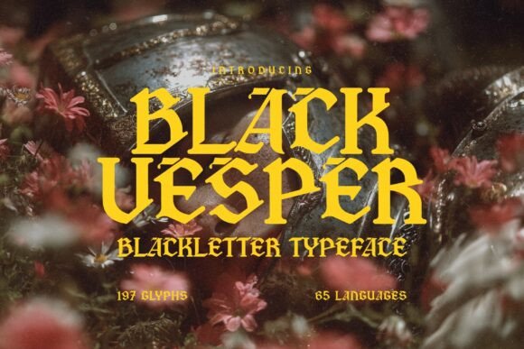 Black Vesper: A Bold Typeface for Brand Identity