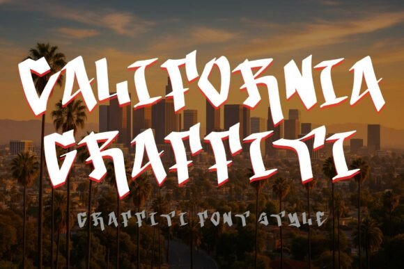 California Graffiti Font for Editorial Design