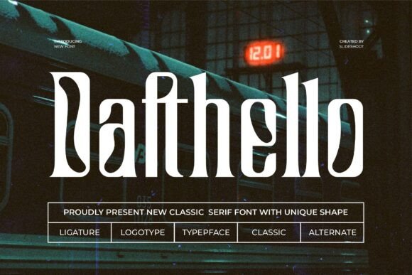 Dafthello Serif Font for Bold Campaigns