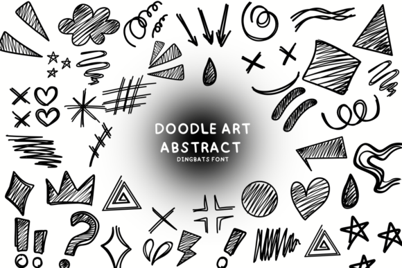 Doodle Art Abstract: A Playful Typeface for Web Design