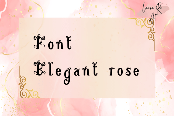Elegant Rose Font for Small Business Branding
