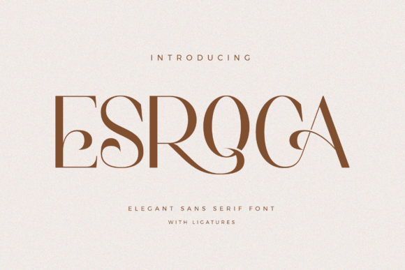 Esroca: A Minimalist Typeface for Modern Editorial Design