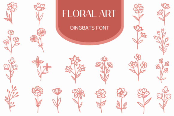 Floral Art Font: Elevate Your Campaign Visuals