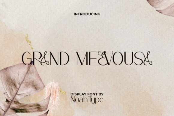 Grand Mevousa: A Luxurious Display Font for Web Design