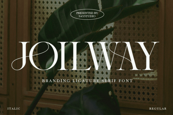 Joilway: A Serif With Modern Edge for Branding
