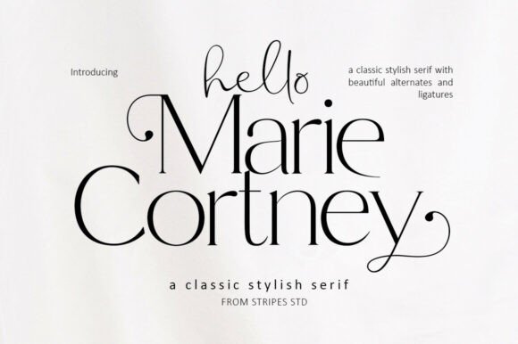 Marie Cortney: A Timeless Serif Font for Editorial Design