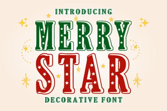 Merry Star: A Festive Typeface for Branding