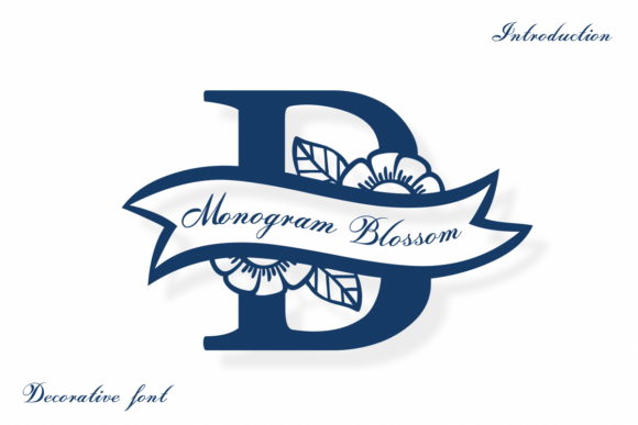 Monogram Blossom Font for Elegant Branding