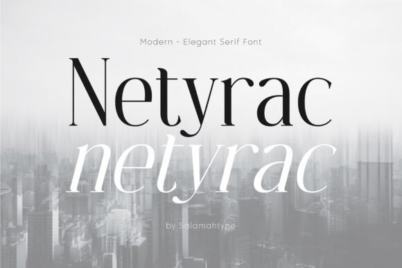 Netyrac: The Serif Font for Modern Branding