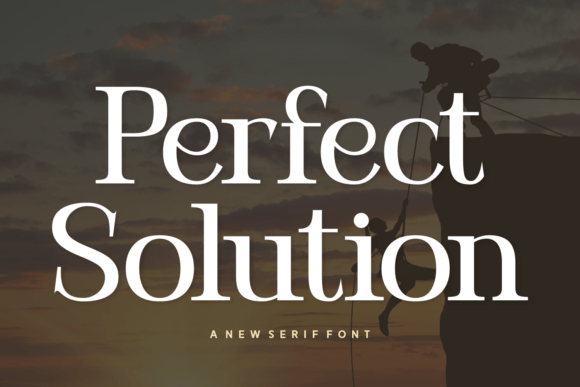 Perfect Solution Serif Font for Crafters
