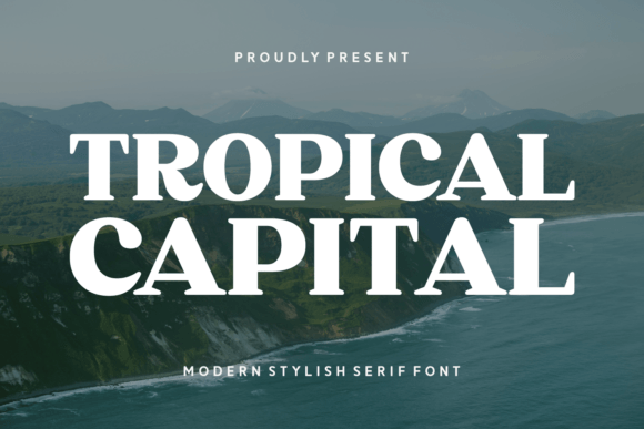 Tropical Capital Font for Elegant Branding